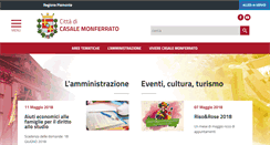 Desktop Screenshot of comune.casale-monferrato.al.it